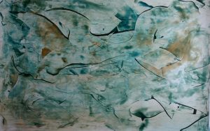 abstrait II acrylique sur papier 71-110 cm