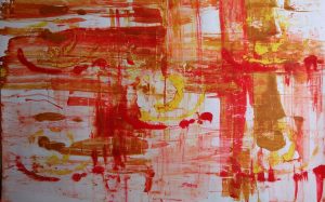 abstrait III acrylique sur papier 71-110 cm