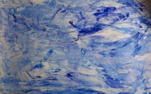 abstrait V acrylique sur papier 71-110 cm