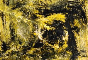 abstrait XII acrylique sur papier 71-110 cm